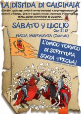 DISFIDA DI CALCINAIA: CAVALIERI PRONTI A BATTERSI NELL'ARENA DI PIAZZA INDIPENDENZA