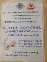 Serata di beneficenza con tombola e musica dal vivo
