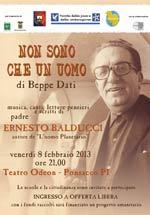 “non sono che un uomo” - Canti, musica, letture, visioni sulla vita e il pensiero di Padre Ernesto Balducci