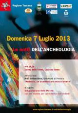 Domenica 7 luglio appuntamento a Casciana Terme con Le Notti dell'Archeologia.