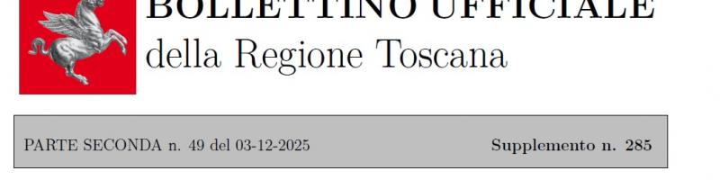 Statuto Unione Valdera pubblicato su BURT Parte Seconda n.49 del 03/12/2025 - Supplemento n.285