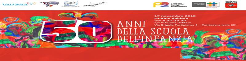CONVEGNO "50 ANNI DELLA SCUOLA DELL'INFANZIA" - SABATO 17 NOVEMBRE 2018