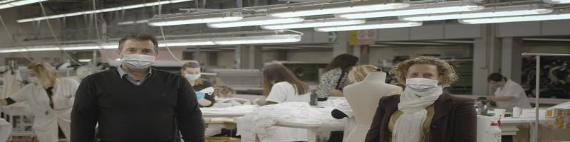 DALL'AZIENDA DI FASHION LUXURY GIUNTINI LE PRIME 1000 MASCHERINE PER L’UNIONE VALDERA. ANDRANNO AGLI AGENTI DELLA POLIZIA LOCALE.