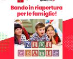 MISURA NIDI GRATIS – RIAPERTURA PRESENTAZIONE DOMANDE PER IL SOSTEGNO DELLA FREQUENZA DEI SERVIZI EDUCATIVI PER LA PRIMA INFANZIA PER L’ANNO EDUCATIVO 2024/2025