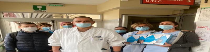 RICETRASMITTENTI PER IL PERSONALE IMPEGNATO NEL REPARTO COVID DELL’OSPEDALE LOTTI.  IL NUOVO DONO DA PARTE DELL’UNIONE VALDERA ALLA STRUTTURA SANITARIA
