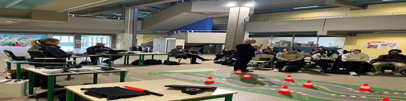 Gli studenti degli istituti superiori di Pontedera a lezione di sicurezza stradale con la Polizia Locale dell’Unione Valdera