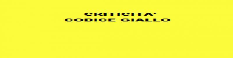 11 Ottobre ALLERTA GIALLA per TEMPORALI