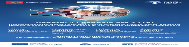 INAUGURAZIONE DELLA RETE DEI PUNTI DIGITALE FACILE DELLA VALDERA 