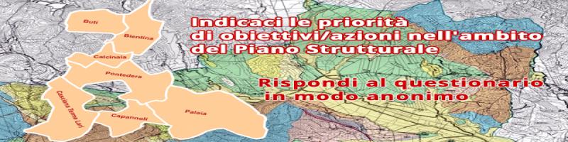 Procedimento di elaborazione del Piano Strutturale Intercomunale - Richiesta di valutazione delle priorità strategiche per il futuro della Valdera